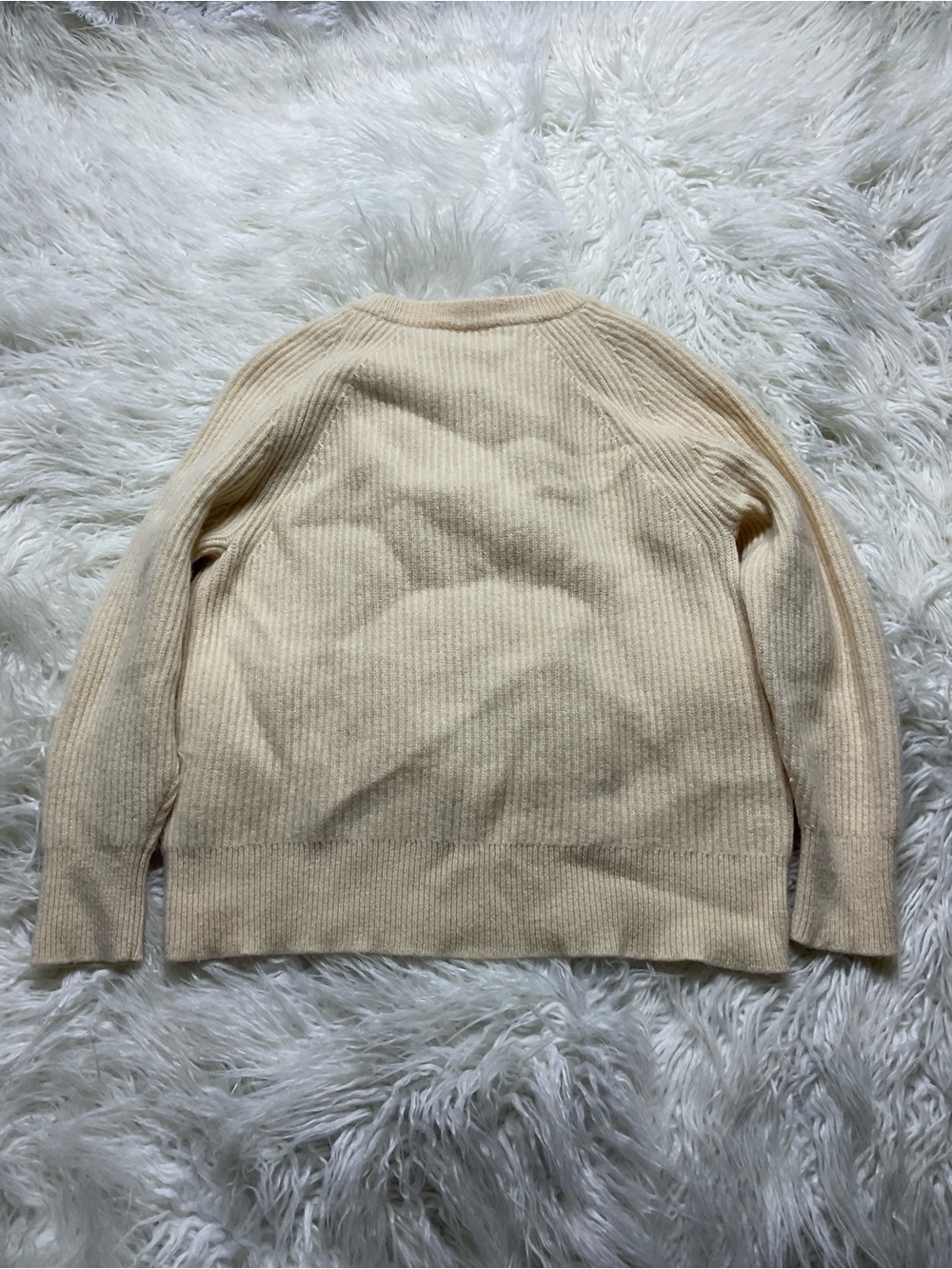 J Crew Ribbed Cashmere Oversized Crewneck Sweater - Picture 5 of 5